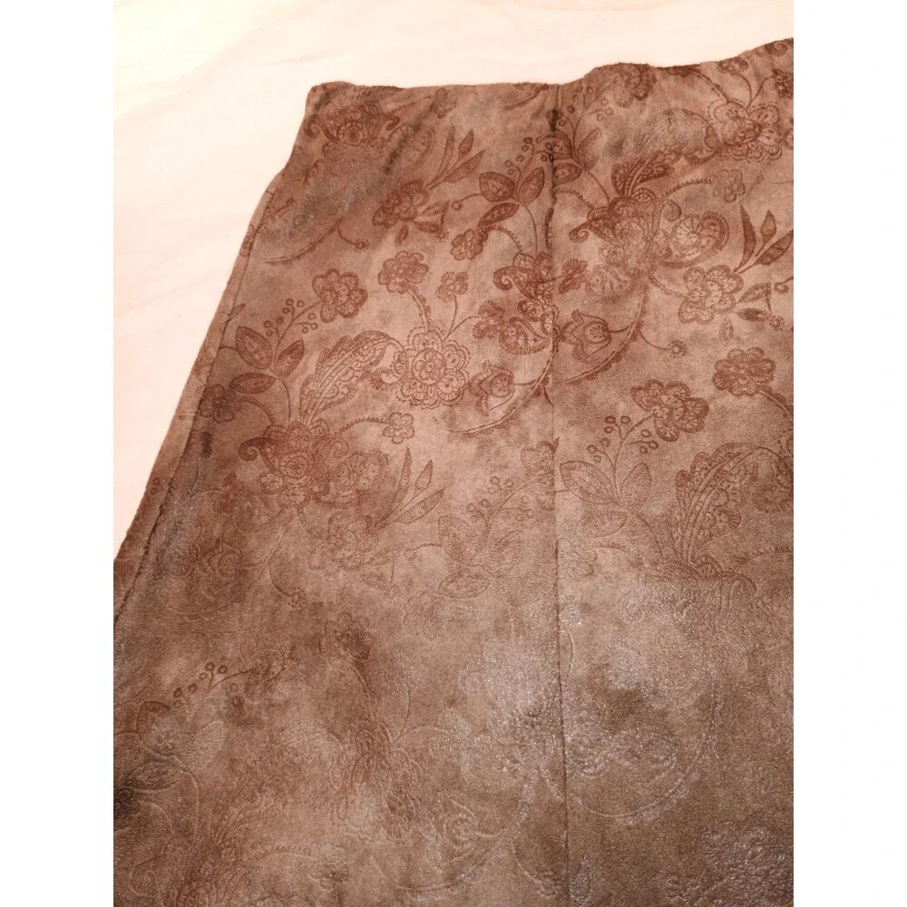 Christopher & Banks Size 4 brown floral skirt A line measurements in pics
